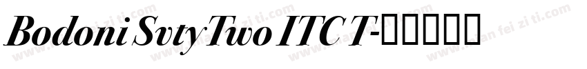 Bodoni SvtyTwo ITC T字体转换